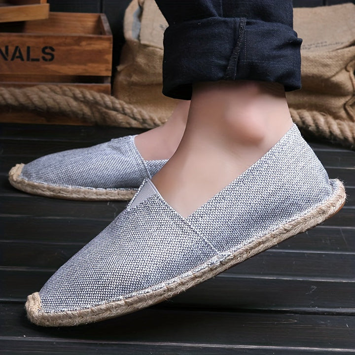 Heren espadrille-loafers van canvas – licht, ademend en perfect voor de zomer
