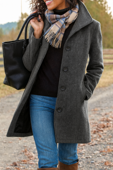 Noor | Lange winterjas voor dames