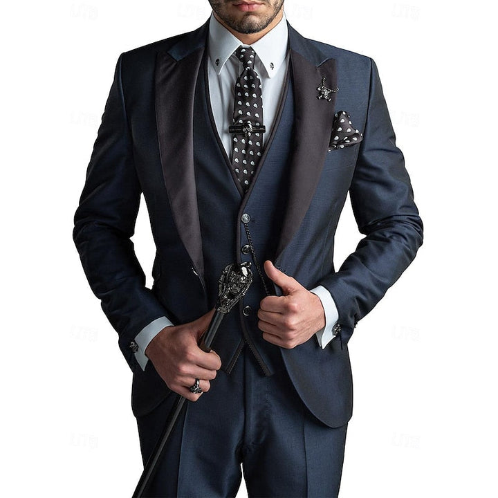 Adrian | Luxe 3-delig linnenpak voor heren met elegante en tijdloze snit