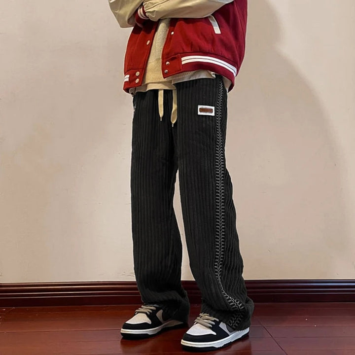 Heren corduroy joggingbroek – Zachte ribstof en relaxte pasvorm voor stijlvolle ontspanning
