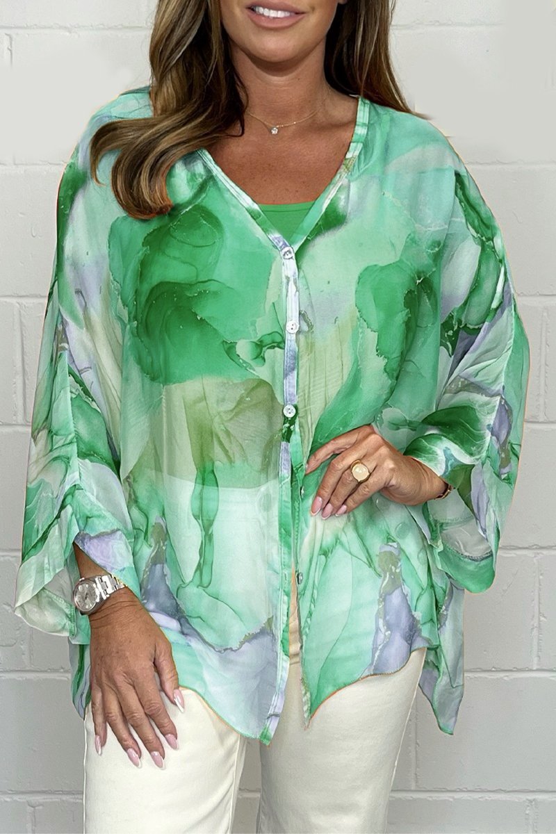 Elodie - Dames Blouse - Gezellig en Zomers Design