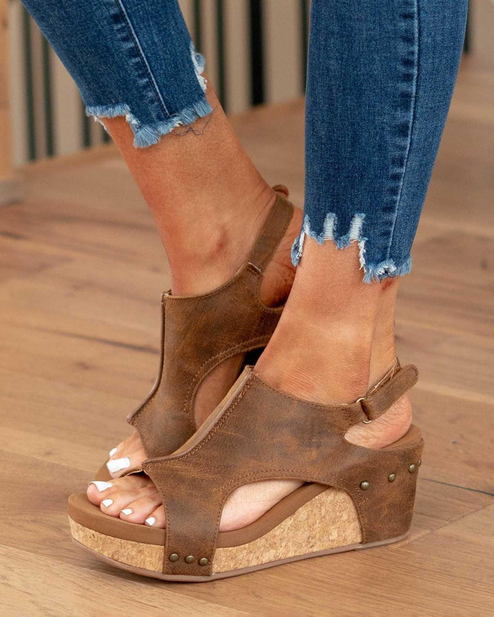 Emma - Dames Sandalen met Sleehak