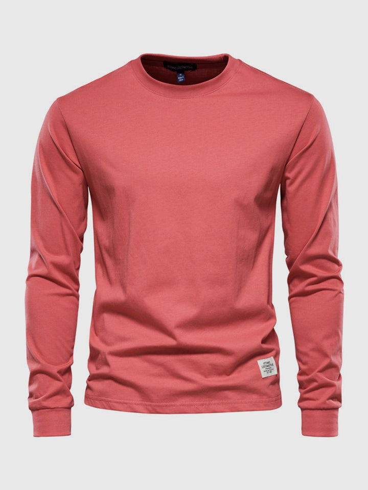 Lars | Zacht ademend katoen longsleeve shirt voor heren met tijdloze pasvorm