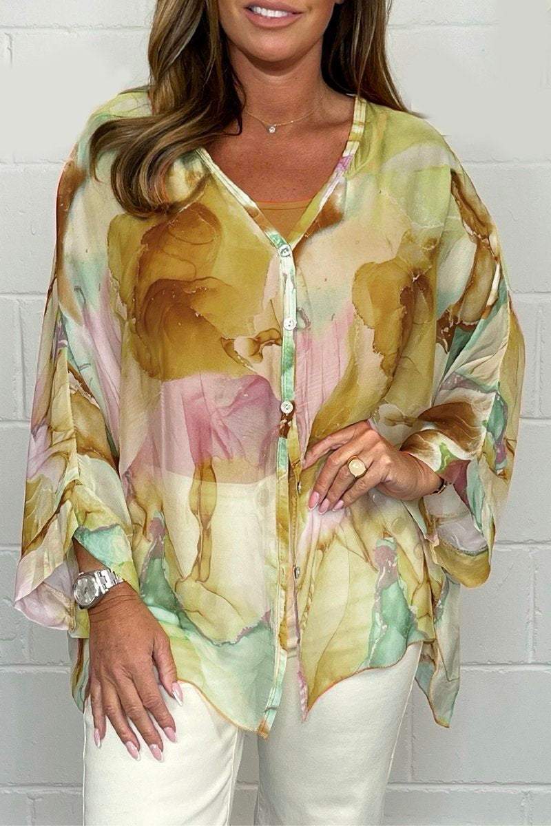 Elodie - Dames Blouse - Gezellig en Zomers Design