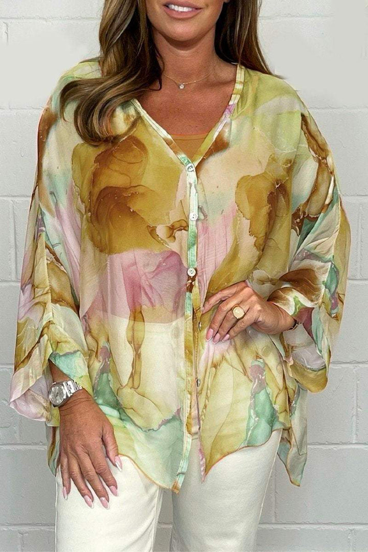 Elodie - Dames Blouse - Gezellig en Zomers Design