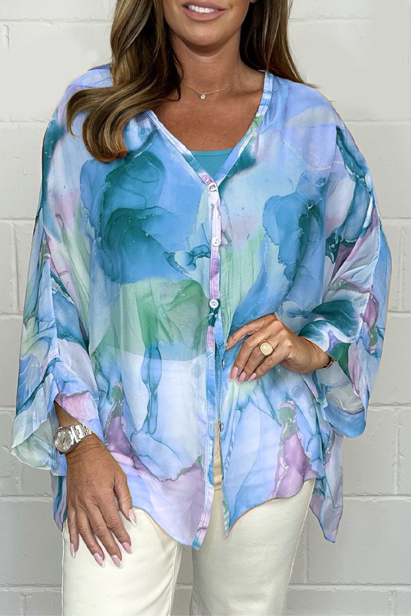 Elodie - Dames Blouse - Gezellig en Zomers Design