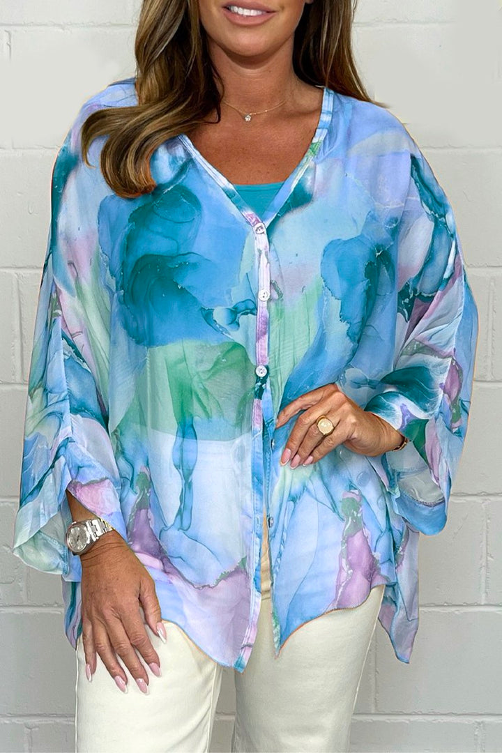 Elodie - Dames Blouse - Gezellig en Zomers Design