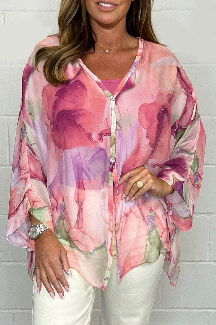 Elodie - Dames Blouse - Gezellig en Zomers Design