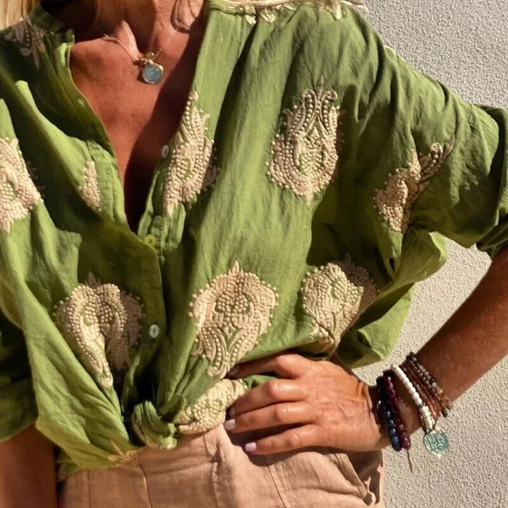 Emilia - Dames Blouse - Trendy en Modieus Design