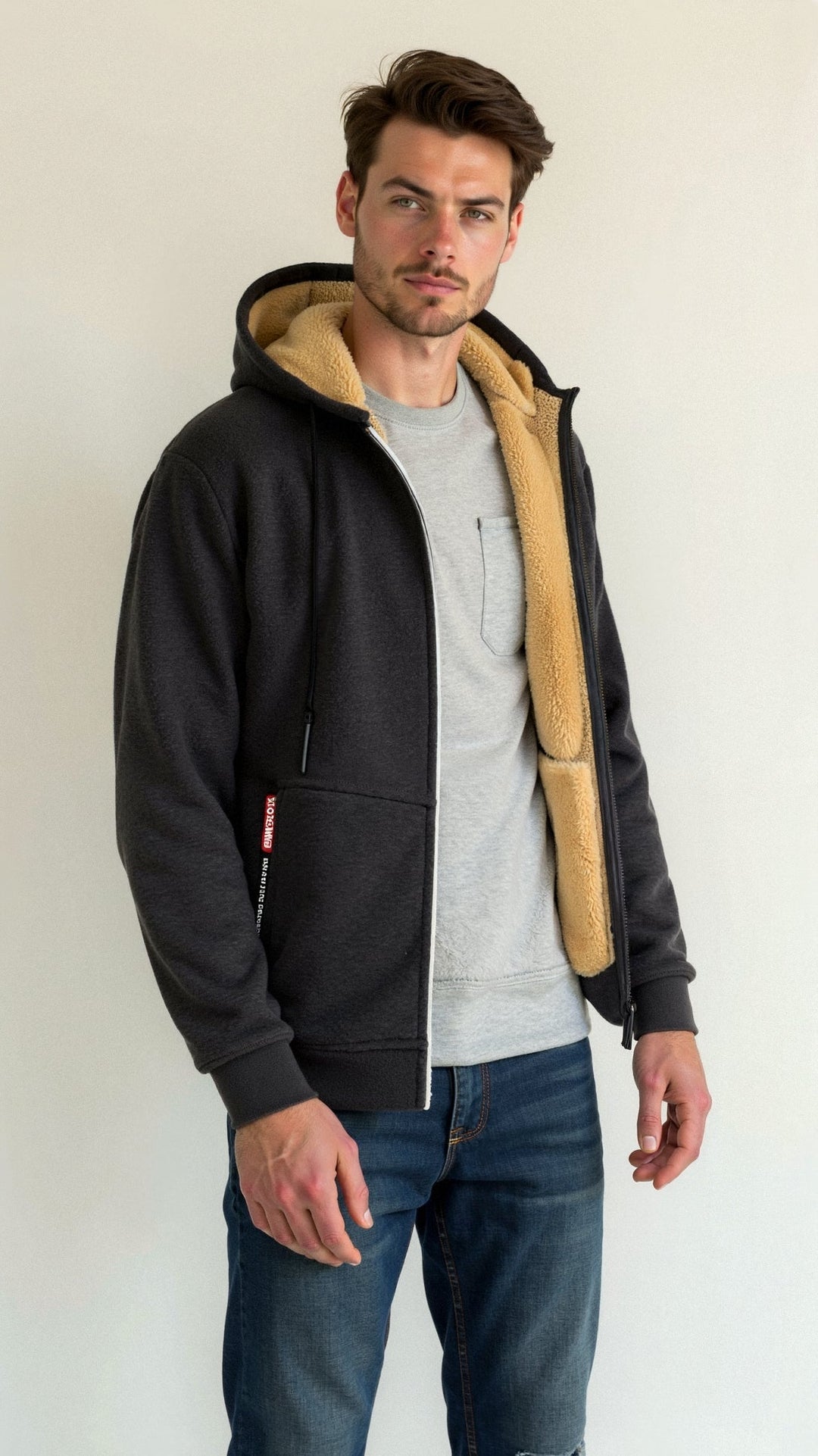 Sven | Gewatteerde hoodie voor heren