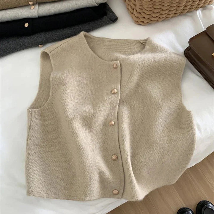 Maud | Gebreide bodywarmer voor dames