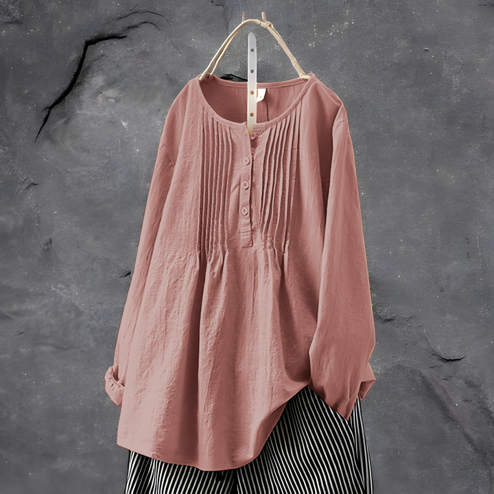 Lena - Dames Blouse - Unieke Snit voor een Trendy Look