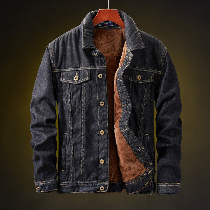 Noah | Winter denimjas met sherpa voering voor heren