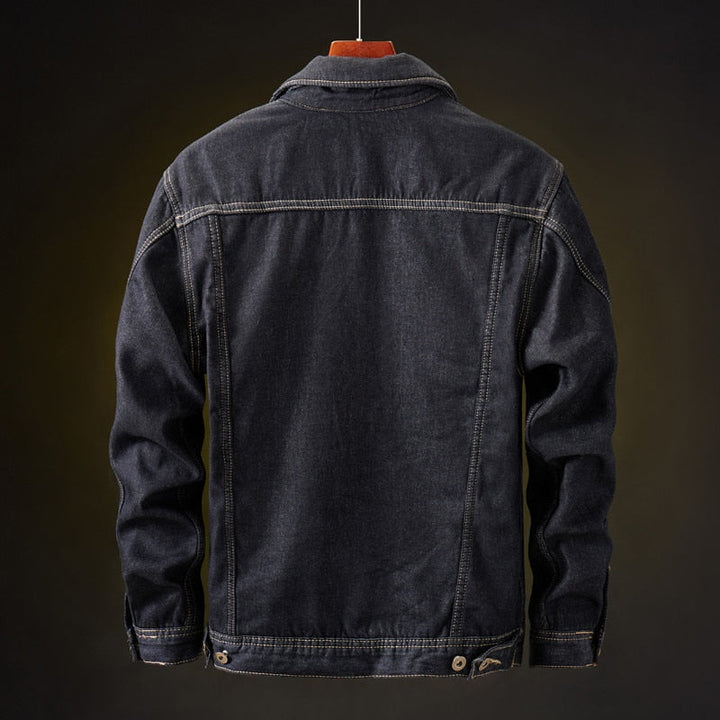 Noah | Winter denimjas met sherpa voering voor heren