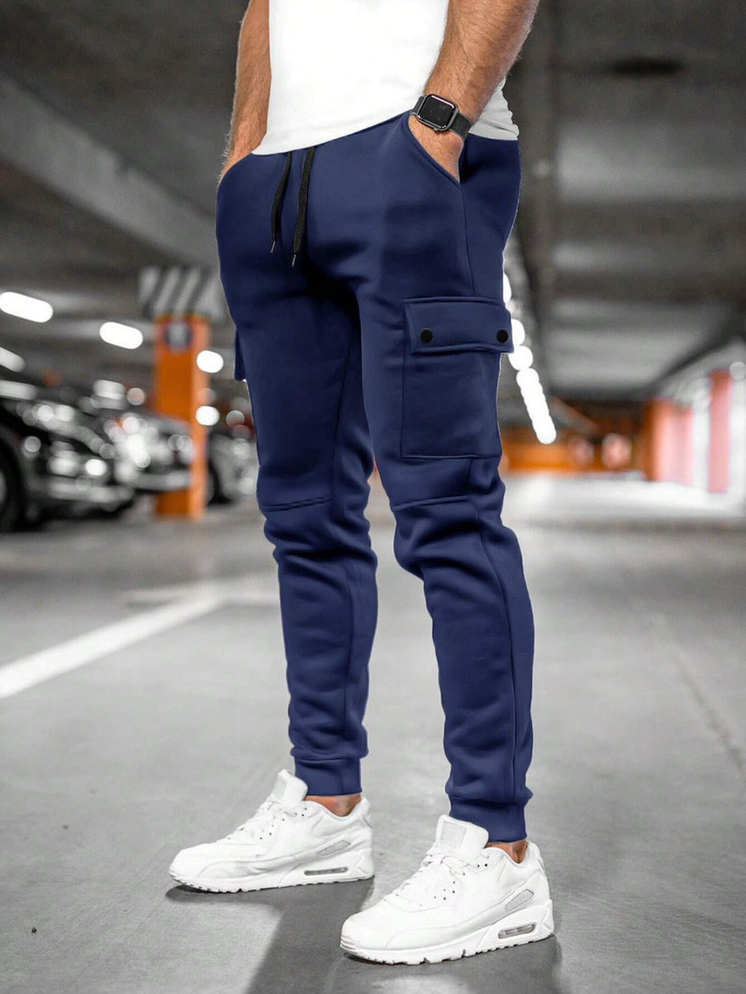 Heren joggingbroek cropped – Moderne fit met praktische details voor comfort in stijl