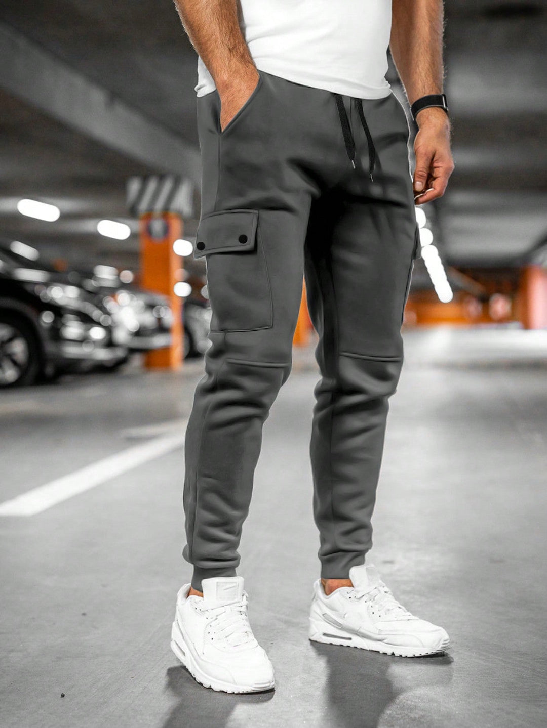 Heren joggingbroek cropped – Moderne fit met praktische details voor comfort in stijl