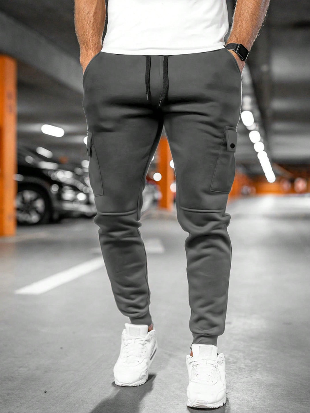 Heren joggingbroek cropped – Moderne fit met praktische details voor comfort in stijl