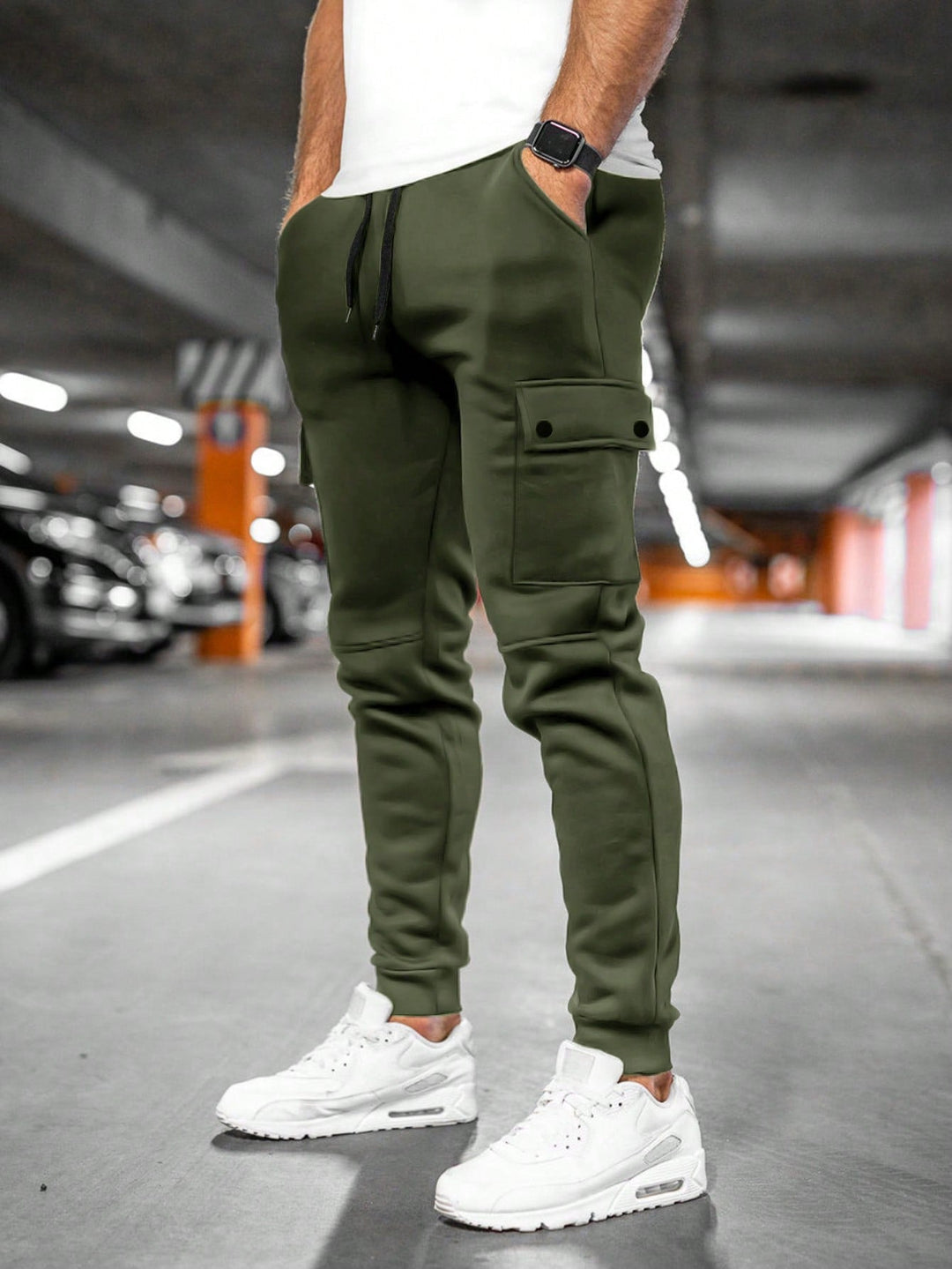 Heren joggingbroek cropped – Moderne fit met praktische details voor comfort in stijl