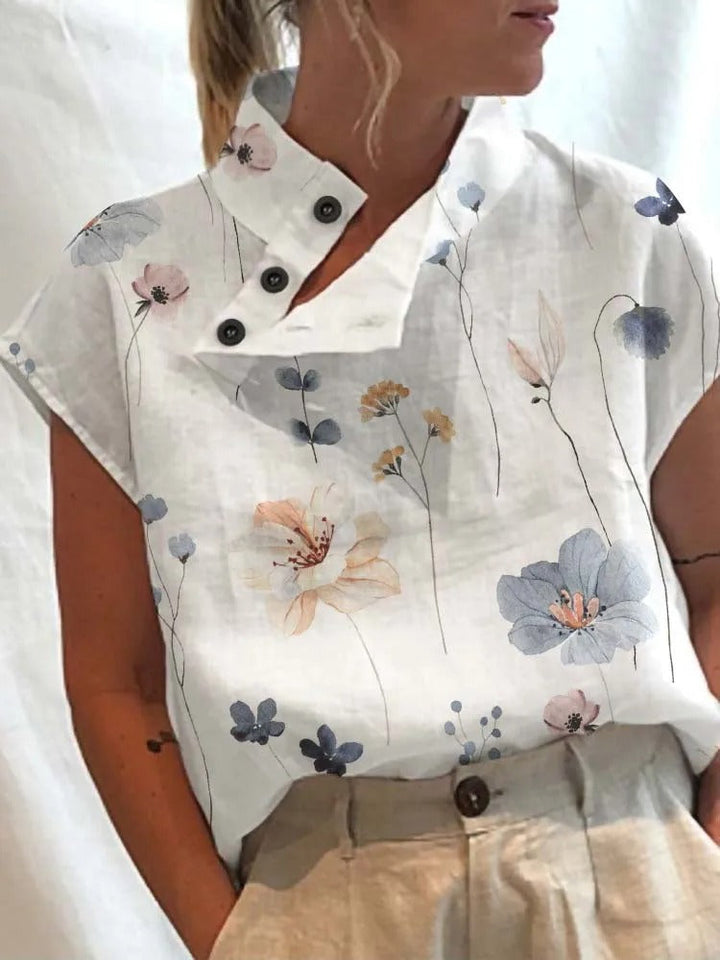 Clara - Dames Top - Vrolijke Print voor een Speelse Look