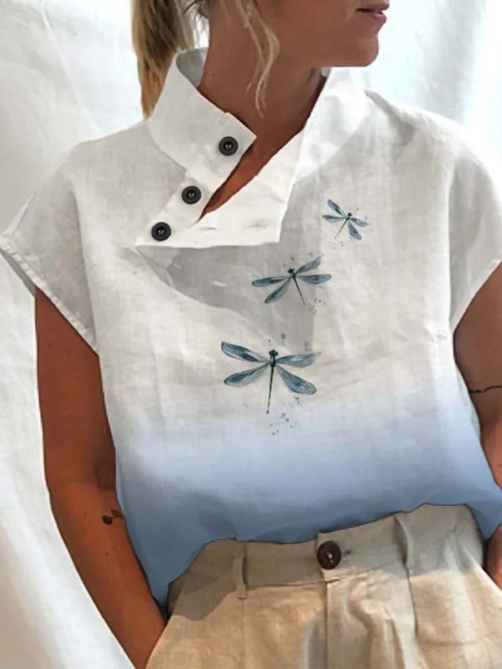 Clara - Dames Top - Vrolijke Print voor een Speelse Look