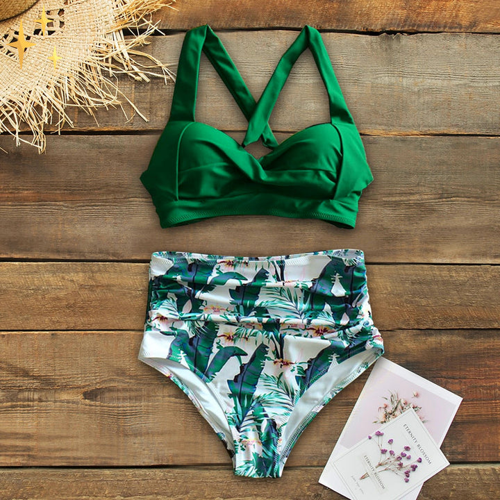 Bikiniset met hoge taille en ondersteunende top – flatterend en elegant voor elke vorm