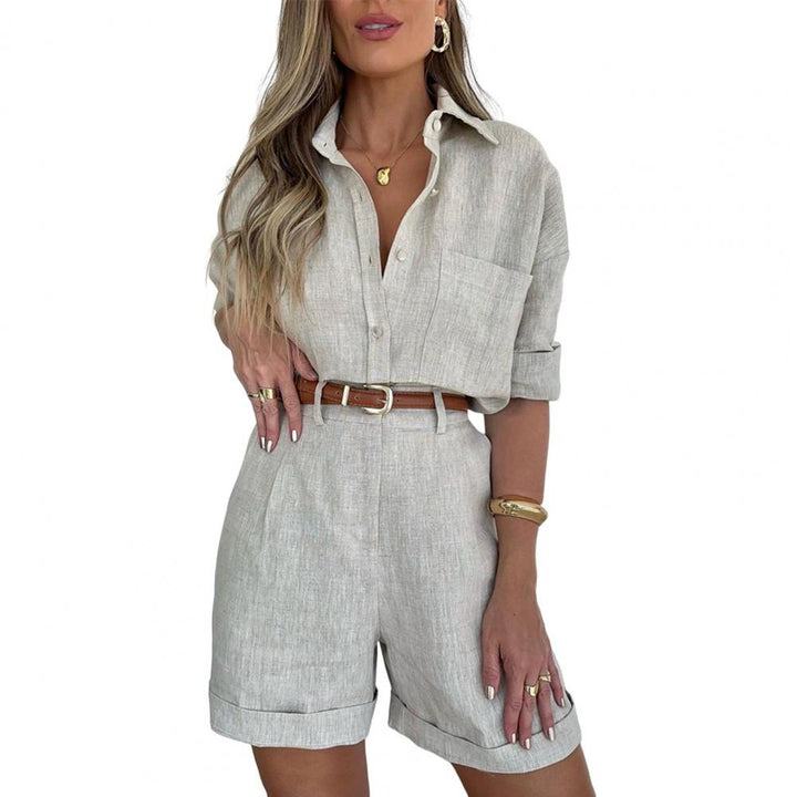 Elise - Dames Stijlvolle Zomerse Kledingset - Luchtig en Modieus Ontwerp