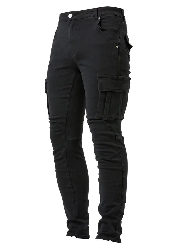 Heren cargo broek stretch denim – Tijdloze jeanslook met functioneel comfort voor elke dag