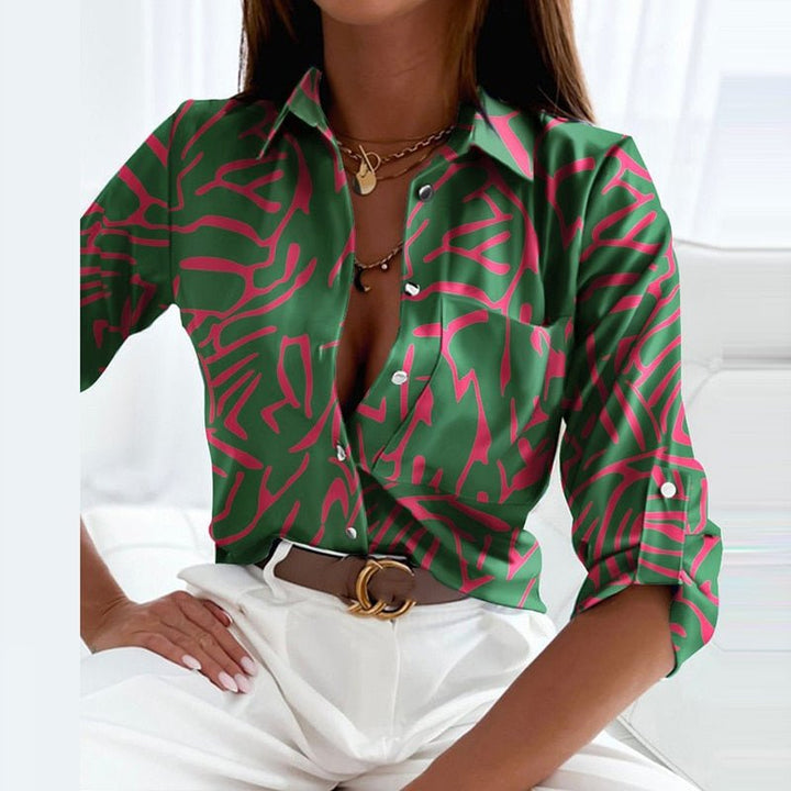 Elise Damesblouse – Elegante Blouse met Lange Mouwen