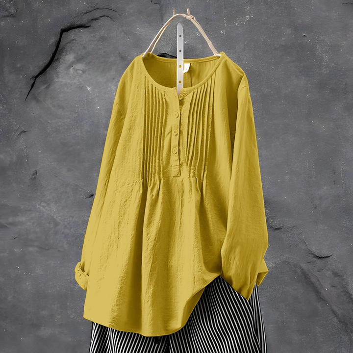 Lena - Dames Blouse - Unieke Snit voor een Trendy Look